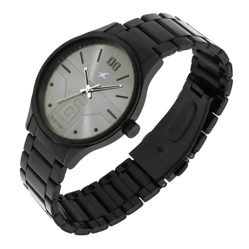 Fastrack Bare Basics Grey Dial Casual Men's Watch- 3247NM02